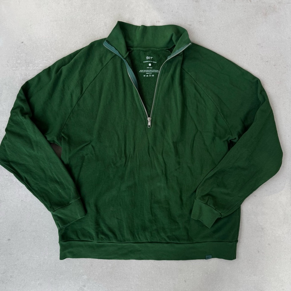 SET active 100% lightweight Half-Zip Sweater